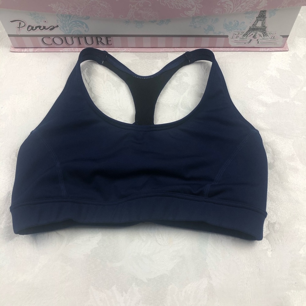 TYR navy blue sport bra